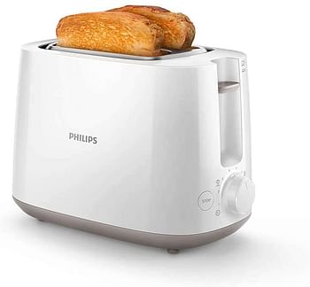 PHILIPS Daily Collection Toaster - White, Hd2581, Plastic
