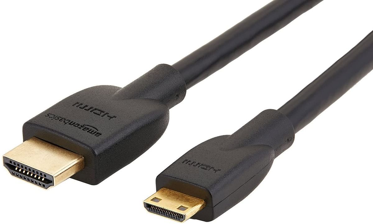 AmazonBasics High-Speed Mini-HDMI to HDMI TV Adapter Cable - 6 Feet/Black