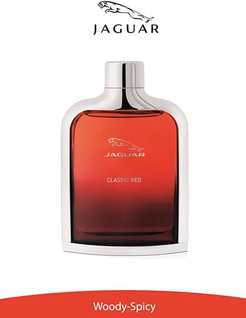 Classic Red by Jaguar - perfume for men - Eau de Toilette, 100ml, Red