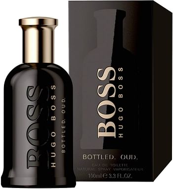 Boss Bottled Oud by Hugo Boss for Men Eau de Parfum 100ml, 10002663 Brown
