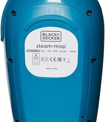 Black+Decker 1300W 10-in-1 Electric Steam Mop with 10 attachments , White - FSMH13E10-B5,/one size