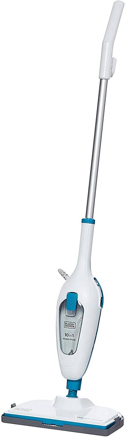 Black+Decker 1300W 10-in-1 Steam Mop FSMH13E10-B5 - White, Blue