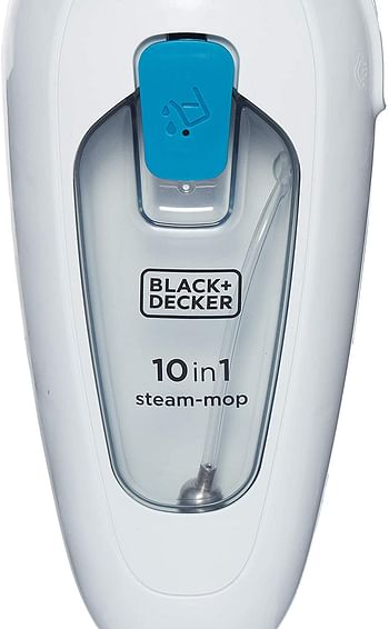 Black+Decker 1300W 10-in-1 Steam Mop FSMH13E10-B5 - White, Blue