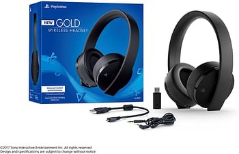 Sony PlayStation Gold Wireless Headset 7.1 Surround Sound PS4 New Version 2018