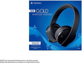 Sony PlayStation Gold Wireless Headset 7.1 Surround Sound PS4 New Version 2018