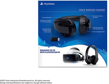 Sony PlayStation Gold Wireless Headset 7.1 Surround Sound PS4 New Version 2018