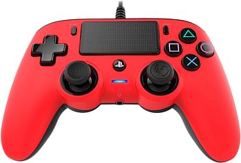 Nacon Wired Compact PlayStation 4 Controller - Red (PS4)