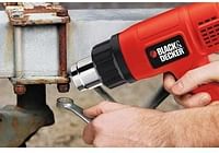 Black+Decker 1750W Corded 2 Mode Heat Gun for Stripping Paint, Varnishes & Adhesives, Orange/Black - KX1650-B5