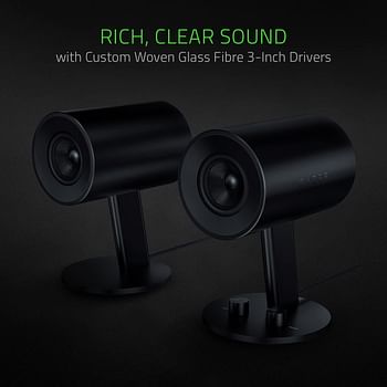 Razer Nommo 2.0 PC Speakers with Full Range Sound - RZ05-02450100-R3W1, Black