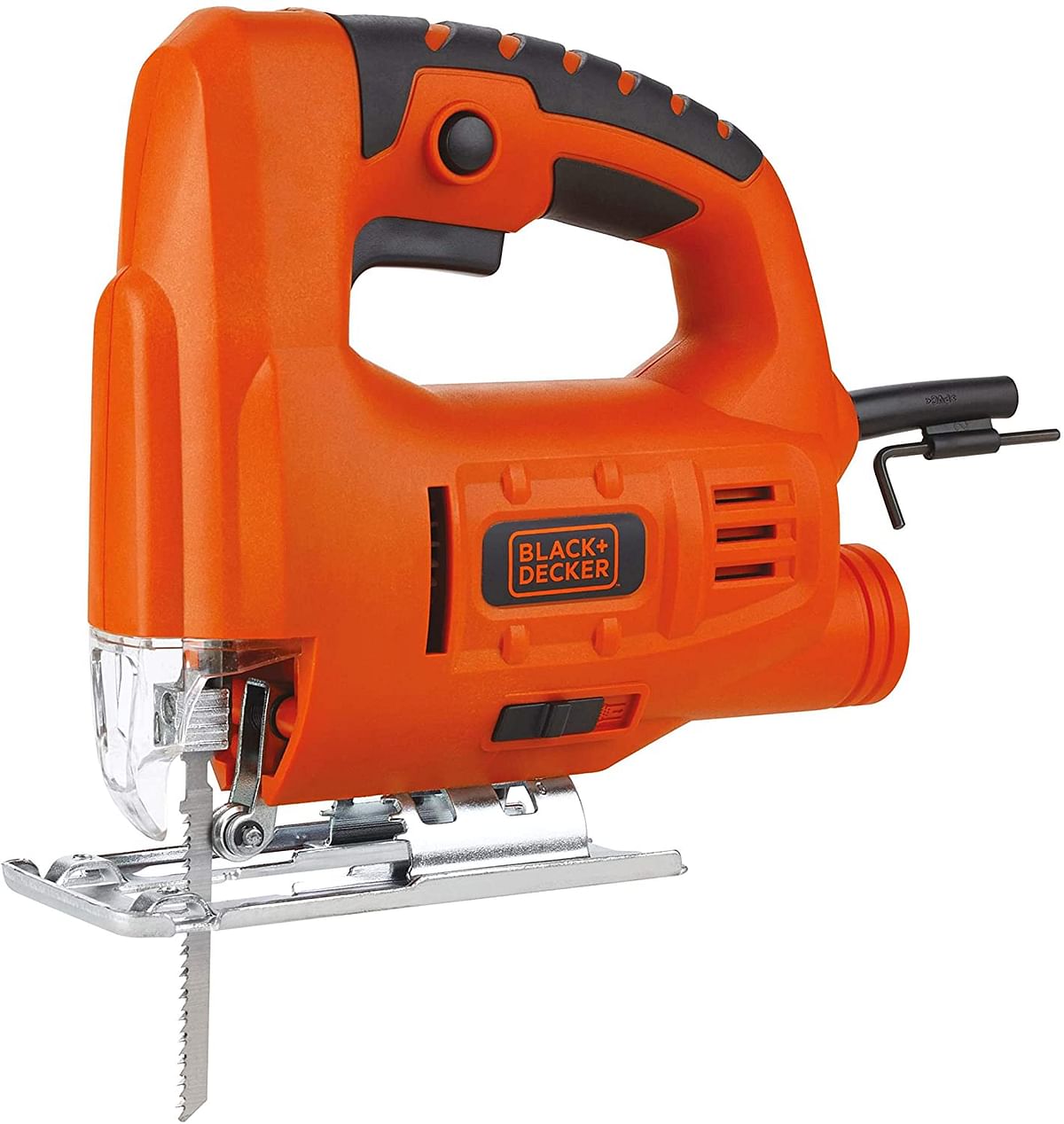 Black+Decker 400W Single Speed Jigsaw with Bevel Cutting , Orange/Black - JS10-B5