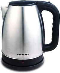 Nikai 1.7L Stainless Steel Electric Kettle With Filter And Boil Dry Protection With Auto-Shut Lid, Nk420A – Matt Silver