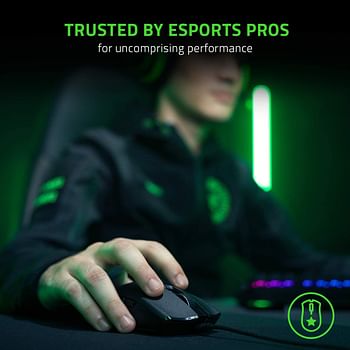 Razer Viper 8KHz - Esports Gaming Mouse - 8000hz HyperPolling Technology 2nd-gen Razer Optical Mouse Switch 71g lightweight design Advanced On-board Memory - Classic Black