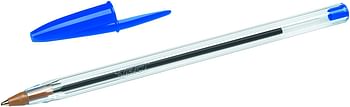 BIC Cristal Original Ballpoint Pens Medium Point (1.0 mm), Box of 50 - Blue