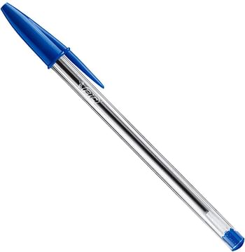 BIC Cristal Original Ballpoint Pens Medium Point (1.0 mm), Box of 50 - Blue