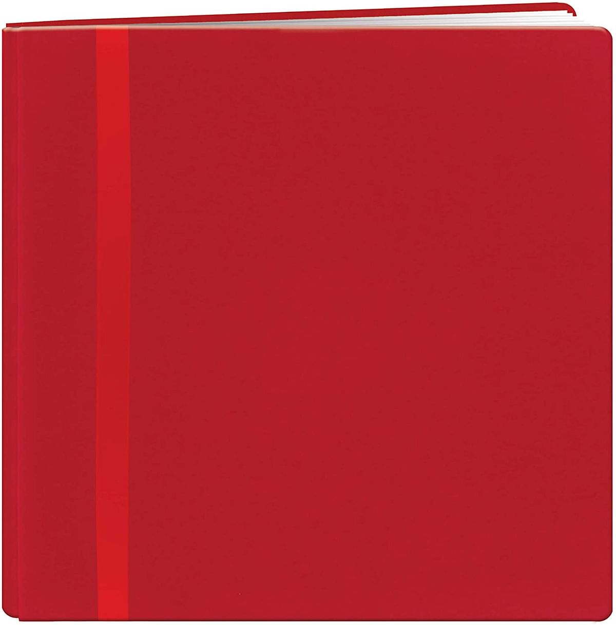 Pioneer DSL12RD 12 Inch by 12 Inch Snapload Fabric Cover with Ribbon Trim Memory Book, Red