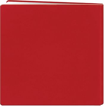 Pioneer DSL12RD 12 Inch by 12 Inch Snapload Fabric Cover with Ribbon Trim Memory Book, Red