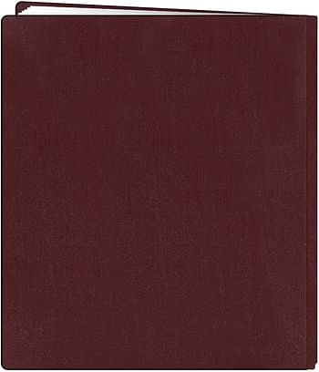 Pioneer FTM15-60271 12 Inch by 15 Inch Postbound Family Treasures Deluxe Fabric Memory Book, Rich Bordeaux