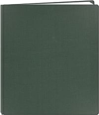 Pioneer 12 Inch by 15 Inch Postbound Family Treasures Deluxe Fabric Memory Book, Hunter Green,1 Pack