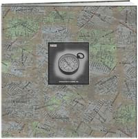 Pioneer MB10MAPC 12 Inch by 12 Inch Postbound Frame Front Memory Book, City Maps Design Multi color