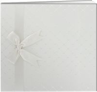 Pioneer MB-88FDR 8 Inch by 8 Inch Postbound Diamond Fabric Cover Memory Book, Ivory