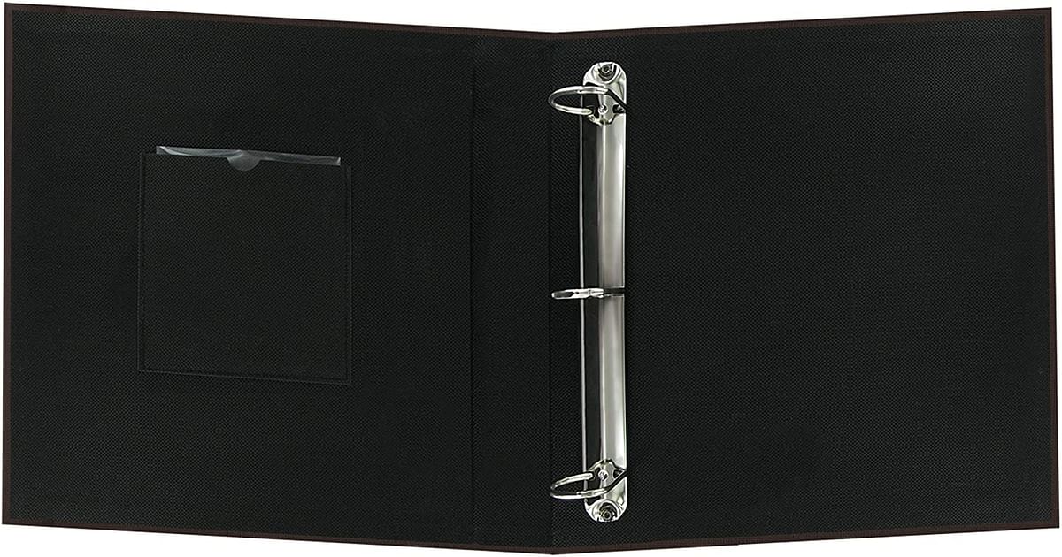 Pioneer 8.5x11 Fabric Frame 3-Ring Binder Scrapbook, Chocolate Brown