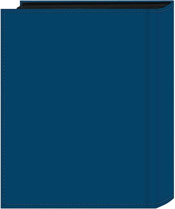 Pioneer Photo 208-Pocket Bright Blue Sewn Leatherette Photo Album with Silvertone Metal I.D. Plate for 4 by 6-Inch Prints