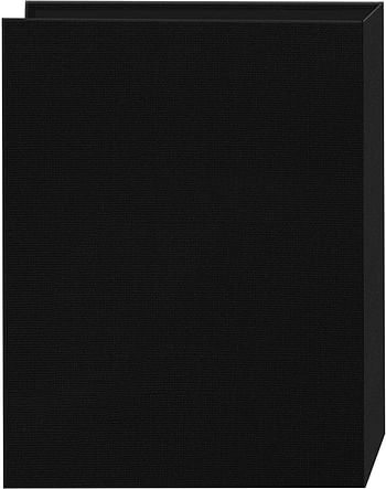 Pioneer 24 Pocket Fabric Frame Cover Photo Album, Deep Black