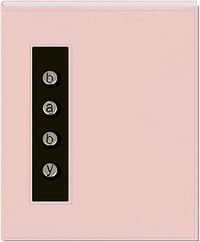 Pioneer BMB-46BP Metal Button "Baby" Sewn Leatherette Cover Brag Album, Baby Pink