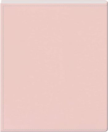 Pioneer BMB-46BP Metal Button "Baby" Sewn Leatherette Cover Brag Album, Baby Pink