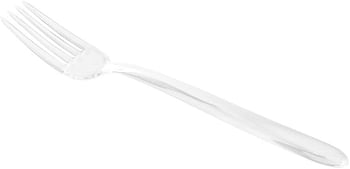 Clear Fork, Clear Plastic Fork - 7.3" - Moderna - 250ct Box - Restaurantware