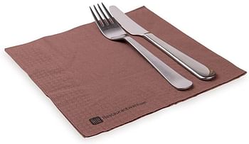 Paper Dinner Napkins, 2 Ply Napkins, Disposable Dinner Napkins - Black with White Threads - 16" x 16" - Luxnap Micropoint - 1800ct Box - Restaurantware