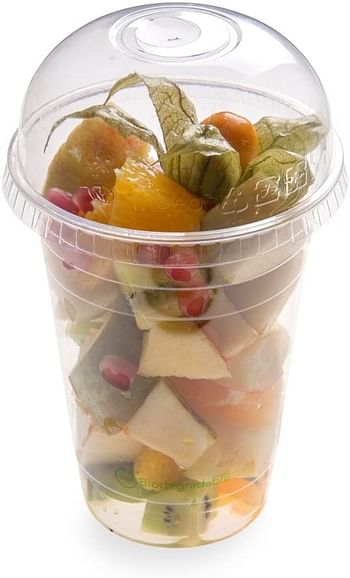 16-OZ PLA Plastic Cup - Clear Cold Drinking Cup: Perfect for Juice Shops, Delis, & Restaurant Takeout - Compostable and Biodegradable - 1000-CT - Basic Nature Collection - Restaurantware