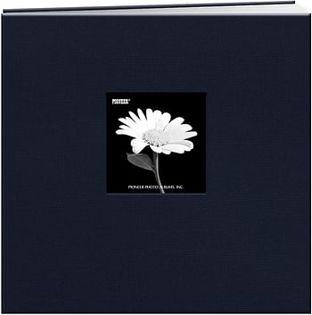 Pioneer 12-Inch by 12-Inch Book Cloth Cover Postbound Album with Window, Grape Purple