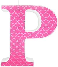 Unique Candle Letters Candle P Model Hpwi /Pink/42 x 134 x 90 millimeters