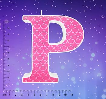 Unique Candle Letters Candle P Model Hpwi /Pink/42 x 134 x 90 millimeters