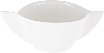 Porcelain Soup Bowl White White - White - 8.8 x 19.2 x 14.6 centimeters.