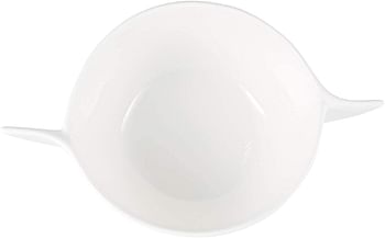 Porcelain Soup Bowl White White - White - 8.8 x 19.2 x 14.6 centimeters.