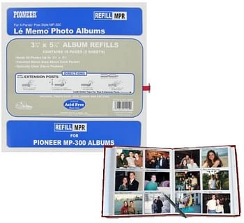 Pioneer Memo Pocket Album Refill for MP-300, 3 1/2" x 5 1/4" White