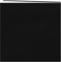 Pioneer MB10CB-F/BK 12 Inch by 12 Inch Postbound Fabric Frame Cover Memory Book, Black