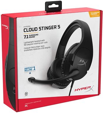 HyperX HHSS1S-AA-BK/G Cloud Stinger S 7.1