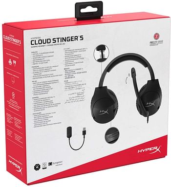 HyperX HHSS1S-AA-BK/G Cloud Stinger S 7.1