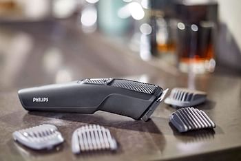 PHILIPS Beard Trimmer Series 1000, BT1214/15, Black, One sized.