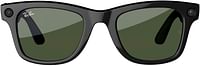 Rayban Meta Wayfarer Sunglasses Shiny Black / G15 Green