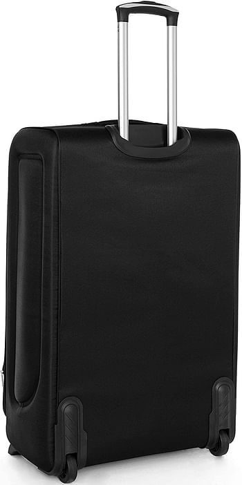 Senator Soft-Shell Checked Luggage 24 Inches Medium Suitcase for Unisex KH108 Ultra Lightweight Expandable EVA With Wheels 2 Checked Luggage 24-Inch - Black