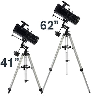 Celestron - PowerSeeker 127EQ Telescope - Manual German Equatorial Telescope for Beginners - Compact and Portable - Bonus Astronomy Software Package - 127mm Aperture