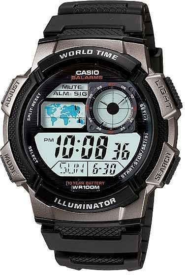 Casio Standard for Men - Digital Resin Band Watch - AE-1000W-1BV - Black