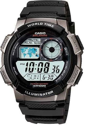 Casio Standard for Men - Digital Resin Band Watch - AE-1000W-1BV - Black