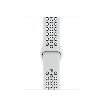 Apple Watch Nike Series 5 (44mm, GPS)- Silver Aluminum Case with Pure Platinum Black Nike Sport Band