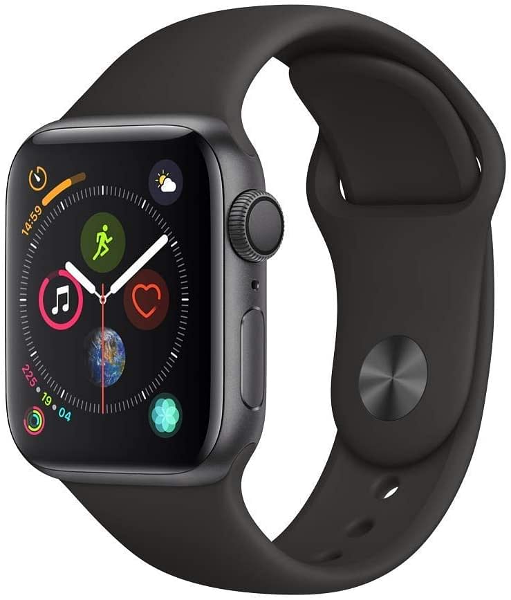 Apple watch Series 4 (44mm, GPS) Space Grey Aluminum Case with Black Sport Band