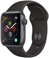 Apple watch Series 4 (44mm, GPS) Space Grey Aluminum Case with Black Sport Band